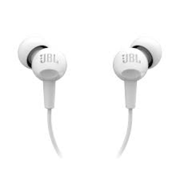 אוזניות חוטיות JBL C100SI לבן
