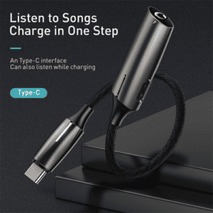 Baseus 2-in-1 Type-C Male to Type-C & 3.5mm Female Adapter L60