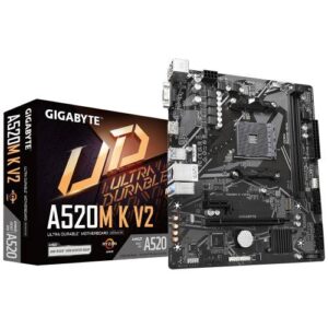 לוח אם Gigabyte AMD A520 K V2 rev 1.1 DDR4 For AM4