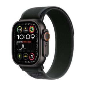 שעון חכם אפל Apple Watch Ultra 2 GPS + Cellular 49mm גוף Titanium עם רצועה Black Trail Loop - S/M